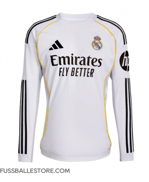 Günstige Real Madrid Heimtrikot 2025-26 Langarm Günstige Real Madrid Heimtrikot 2025-26 Langarm